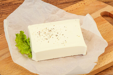 Greek cheese feta, still-life