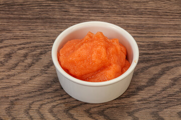 Cod fish roe in the bowl