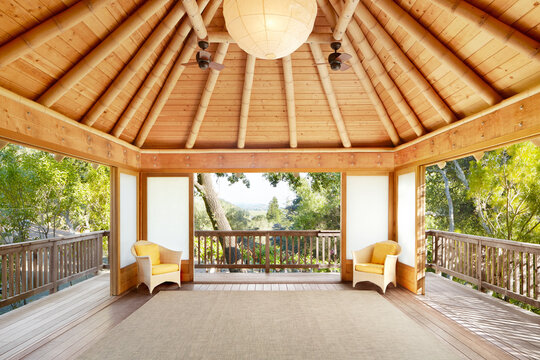 Japanese outdoor yoga room - Powered by Adobe