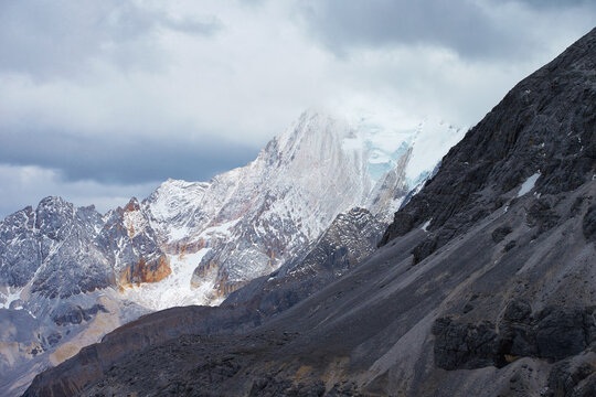 snow-capped mountain,The Yading Nature Reserve