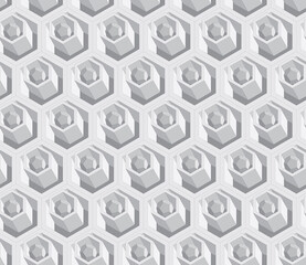 Abstract seamless background. Noise structure with hexagons