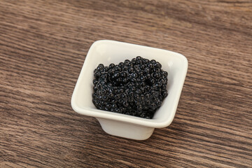 Luxury strugeon fish black caviar