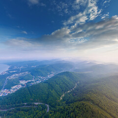 Fototapeta premium landscape with clouds