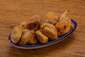 Dry sweet fig fruit heap