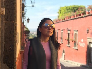 portrait of a woman in sunglasses