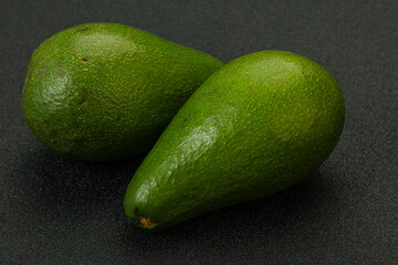 Two ripe exotic avocado vegetable