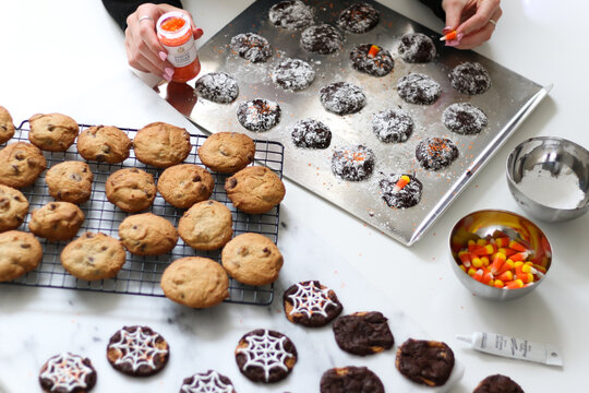 Making Halloween Cookies