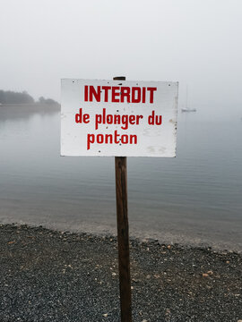 Swimming Prohibited Sign