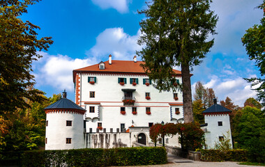 old castle in the village