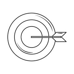 business target strategy dart line style