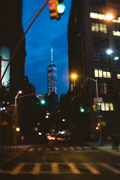 New York scene by night