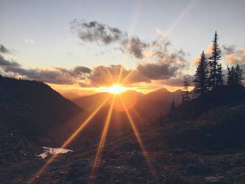 Sunset in the North Cascades