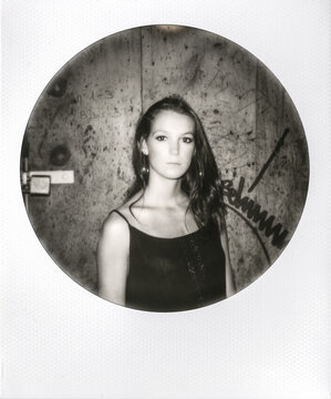 Polaroid of a young woman