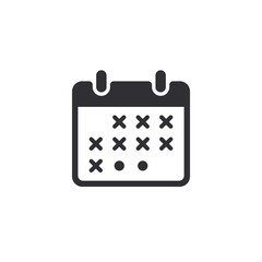 Calendar vector icon.  Calendar symbol. Time management. Calendar days. Holidays icon. Tear-off calendar. Working day. Schedule. Solemn date. Vacation sign. Clock sign. Task Manager. Deadline icon.