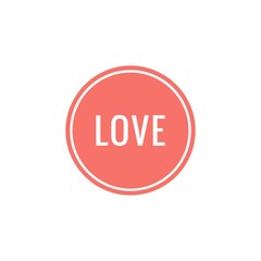 ''Love'' quote word illustration