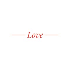 ''Love'' quote word illustration