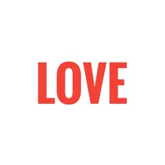 ''Love'' quote word illustration