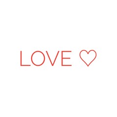 ''Love'' quote word illustration