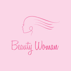 Pink Beauty Feminine Logo Design Template