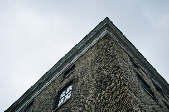 Corner of a brick building