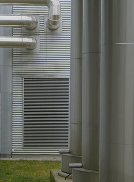 Biggest tubes for bio gas at the power plant