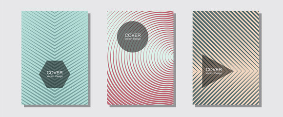 Geometric design templates for banners, covers.