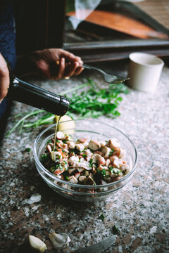 Octopus salad