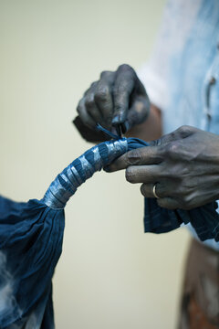 Natural Indigo dry at Sakon Na Khon
