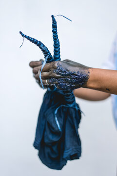 Natural Indigo dry at Sakon Na Khon
