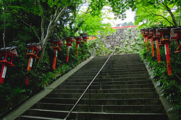 鞍馬寺の九十九折参道