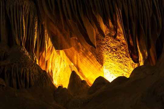 Mineral fomations Carlsbad Caverns National Park, New Mexico