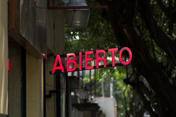 Abierto Sign