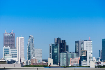 Obraz na płótnie Canvas 東京　新宿高層ビル群の風景