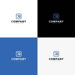 Logo with the initials TAB modern and luxurious