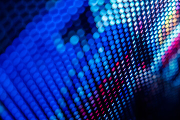 Fototapeta premium CloseUp LED blurred screen. LED soft focus background. abstract background ideal for design.