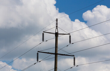 Wires to provide electricity to the city