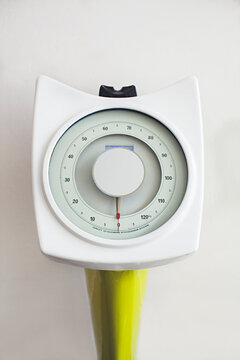 Vintage retro scales to measure a person's weight