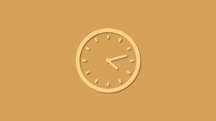 Amazing circle 12 hours clock icon, New clock icon, Counting down clock icon