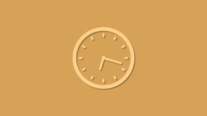 Amazing circle 12 hours clock icon, New clock icon, Counting down clock icon