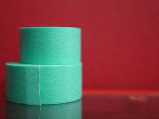 重なった紙テープ