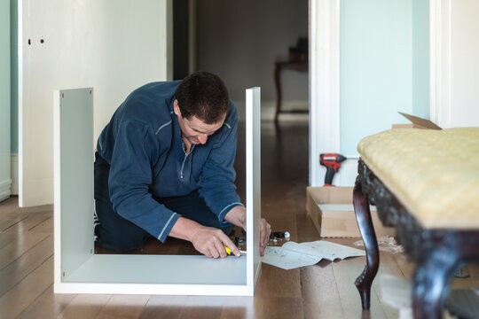 home renovation, putting together flat pack furniture