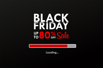 Obraz premium The text design is currently being downloaded for the BlackFriday New Year's Eve sale.