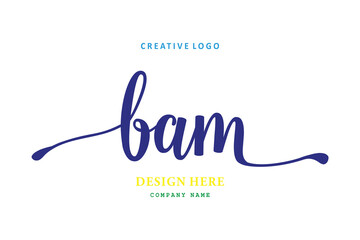 The simple BAM arrangement logo is easy to understand and authoritative