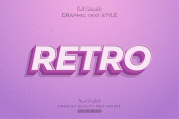 Retro Editable Text Style Effect Premium
