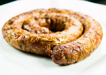  Northern  Thai sausage in plate, Thai street food