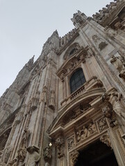 Fototapeta na wymiar Duomo di Milano. Milan Cathedral located in Piazza del Duomo. Italy