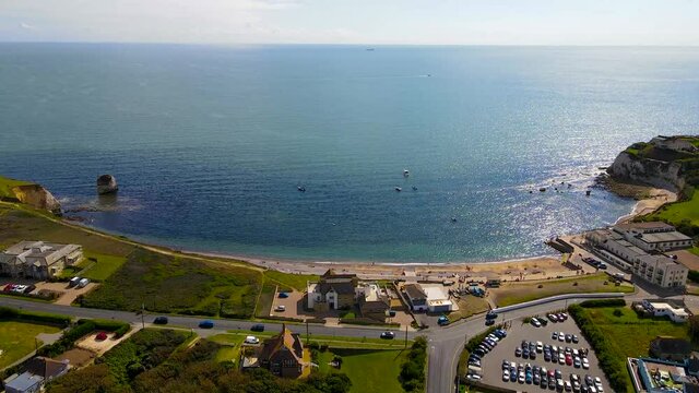 Aerial panoramic view of Isle of WIght