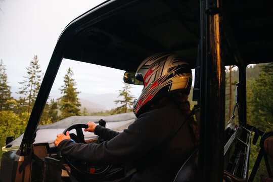 Woman at the wheel