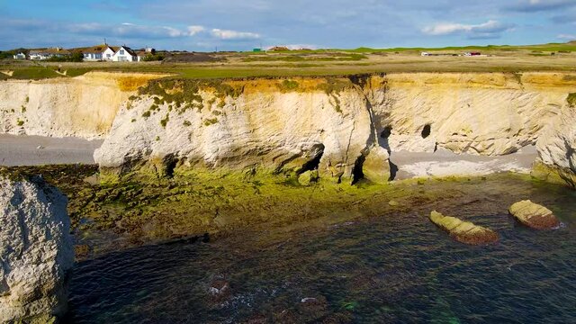 Aerial panoramic view of Isle of WIght