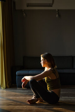 Woman relaxing at home